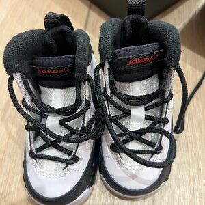 Jordan Kids Black and White Sneakers